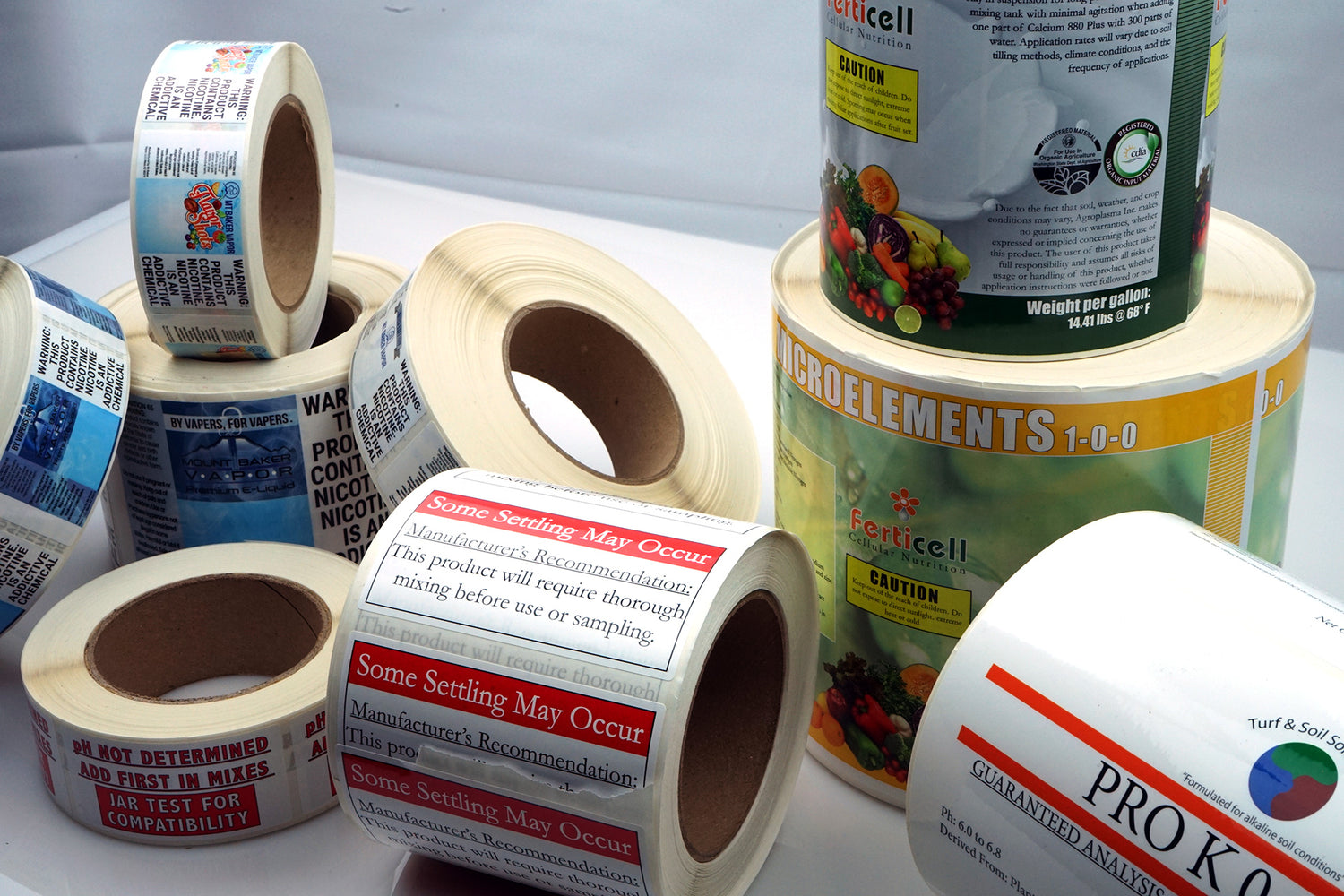 Wide Variety of Custom Printing Labels