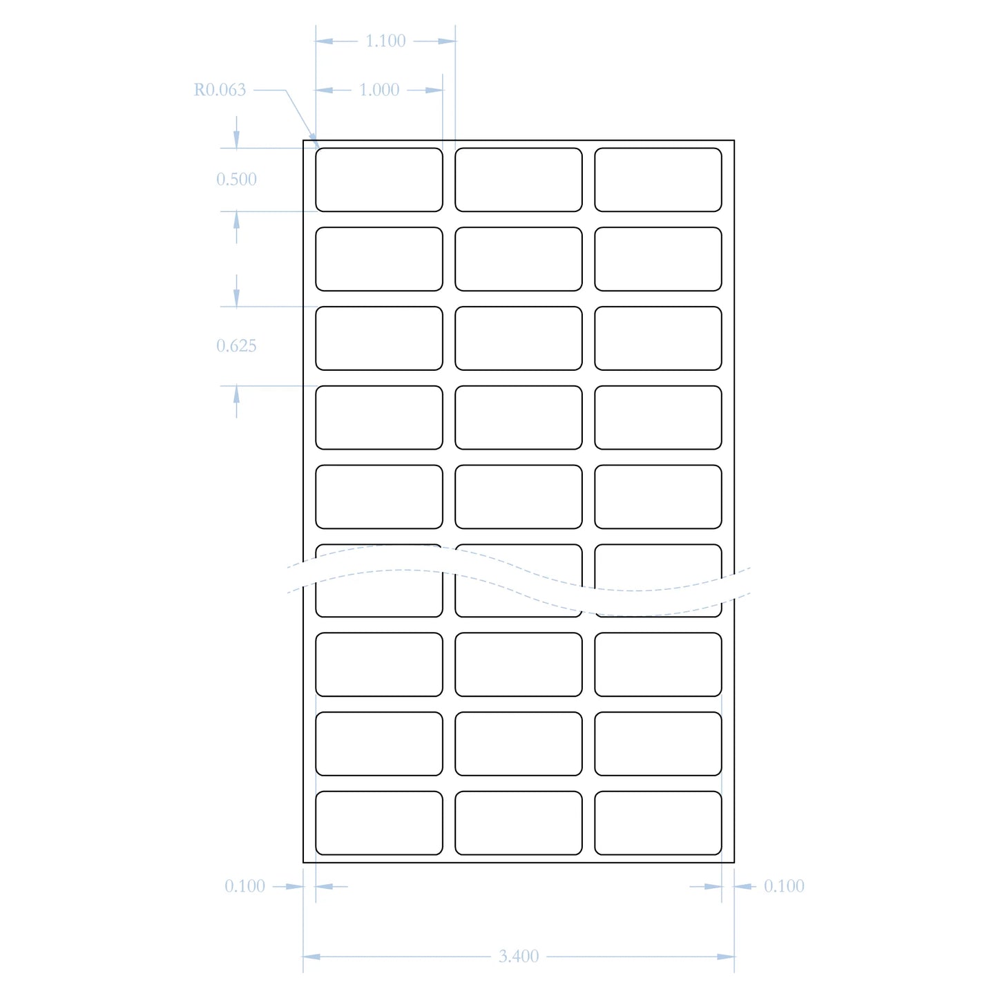 THL-106 thermal transfer labels