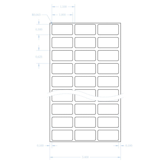 THL-106 thermal transfer labels