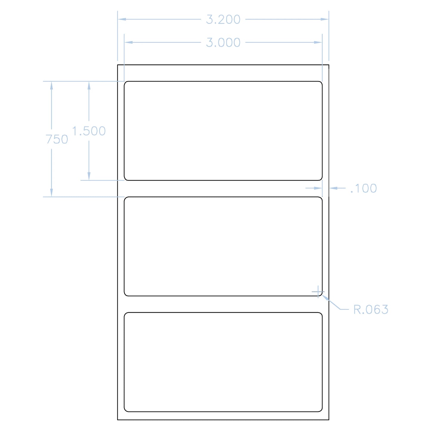 THL-147 thermal transfer labels