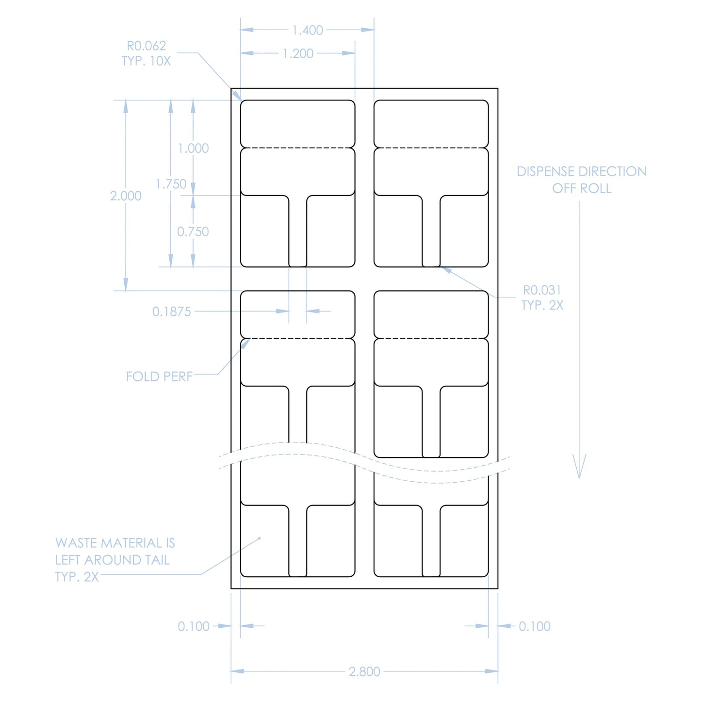 THL-503 polypropylene labels