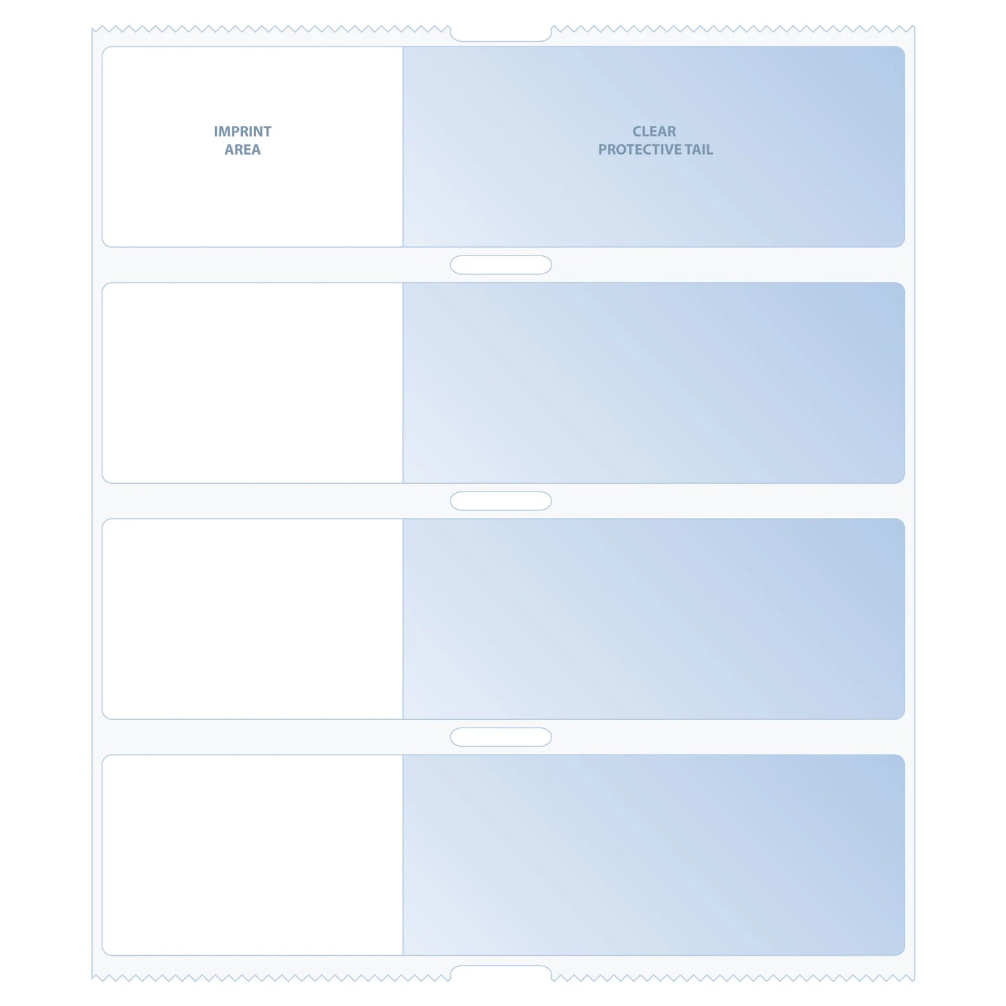 THS-233 self adhesive label