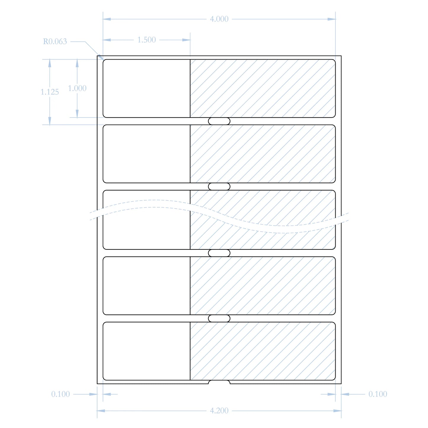 THS-233 self laminating label
