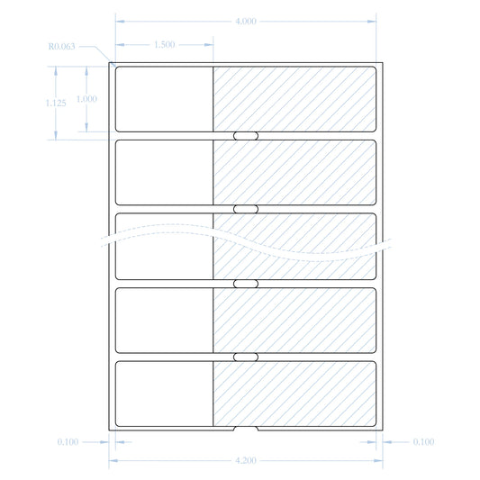 THS-233 self laminating label
