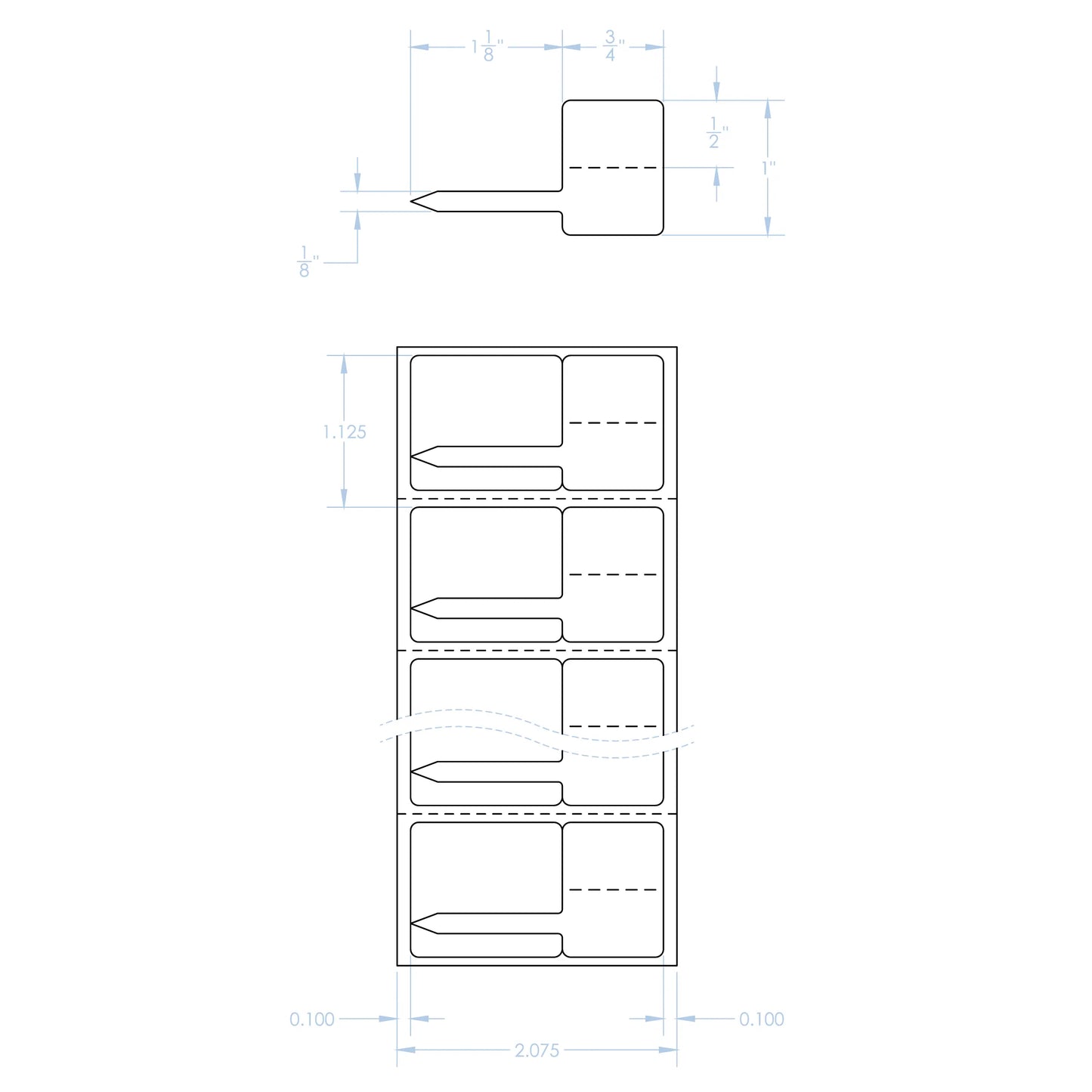 TJT-360 jewelry tags labels