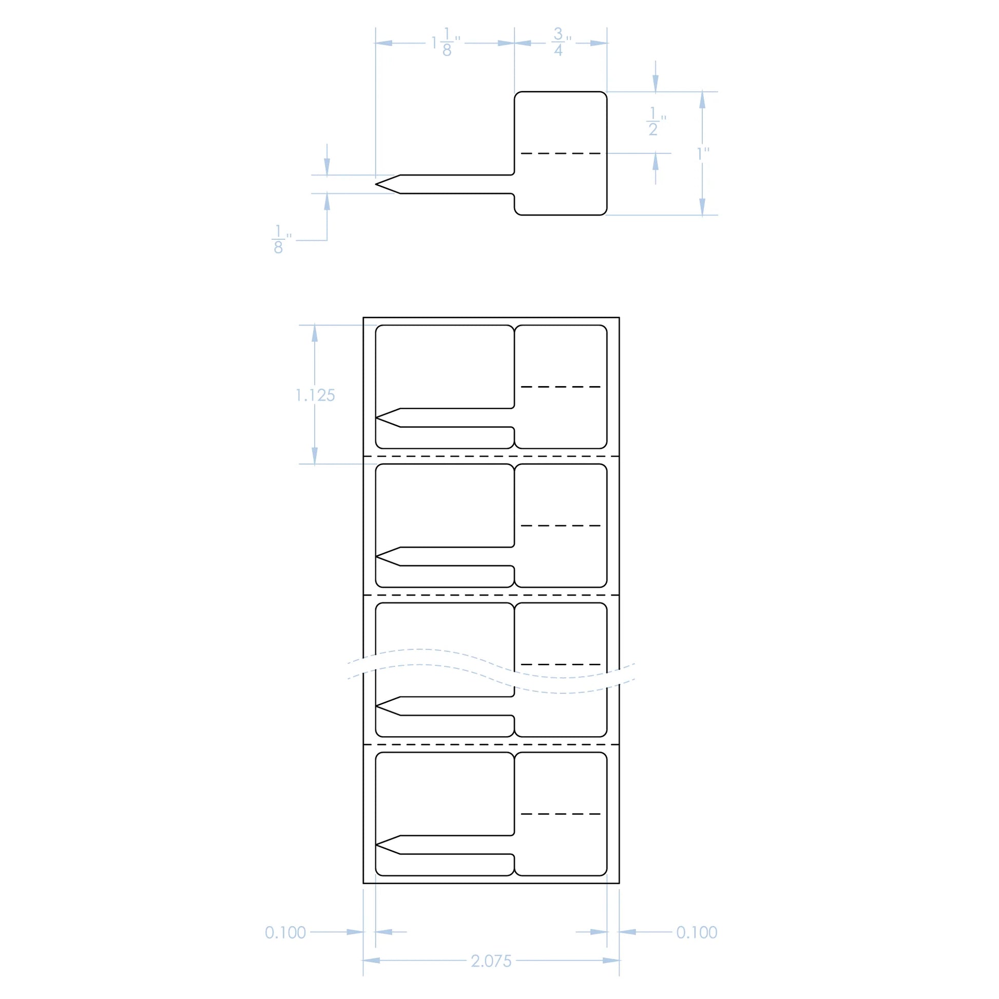 TJT-360 jewelry tags labels