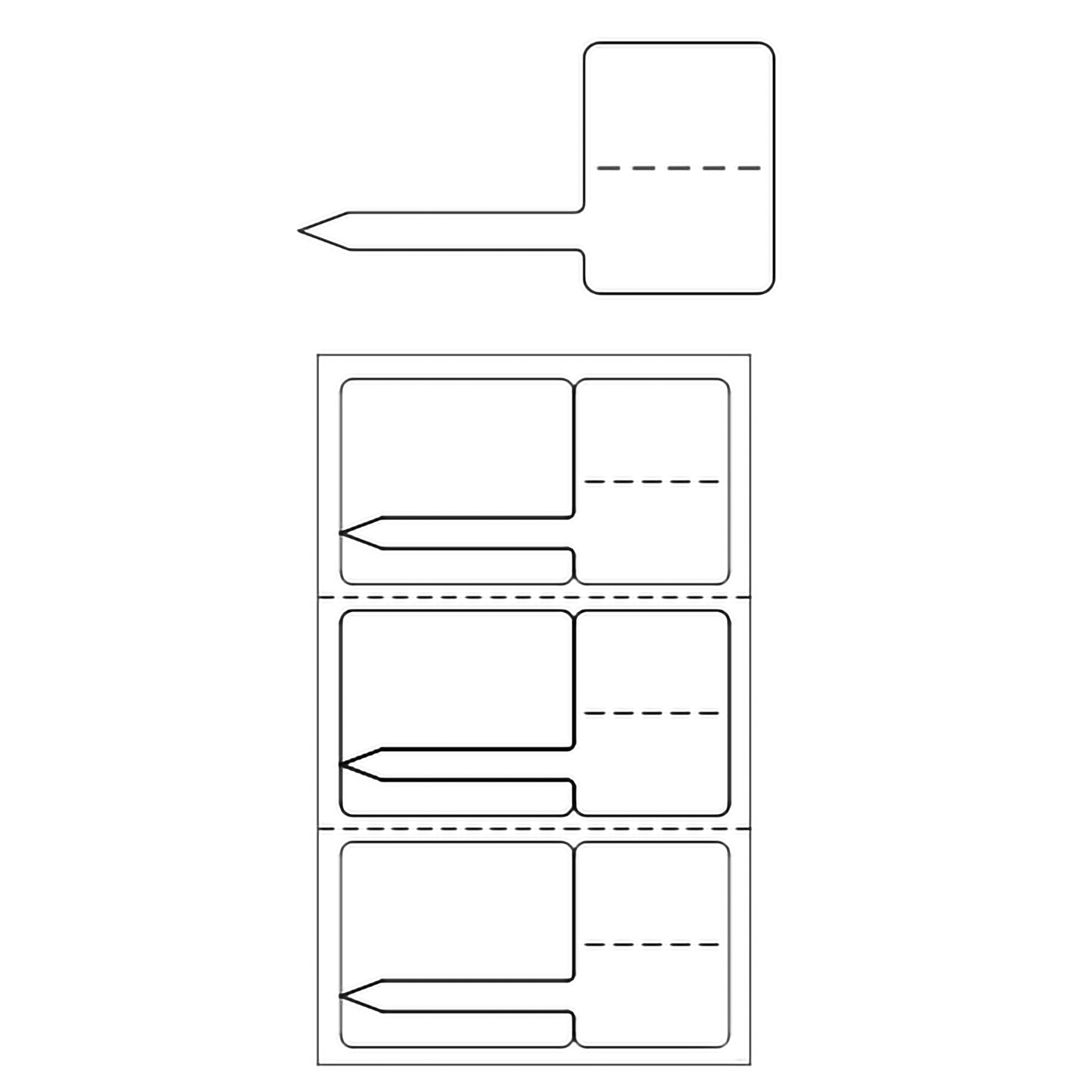 TJT-360 thermal transfer tag