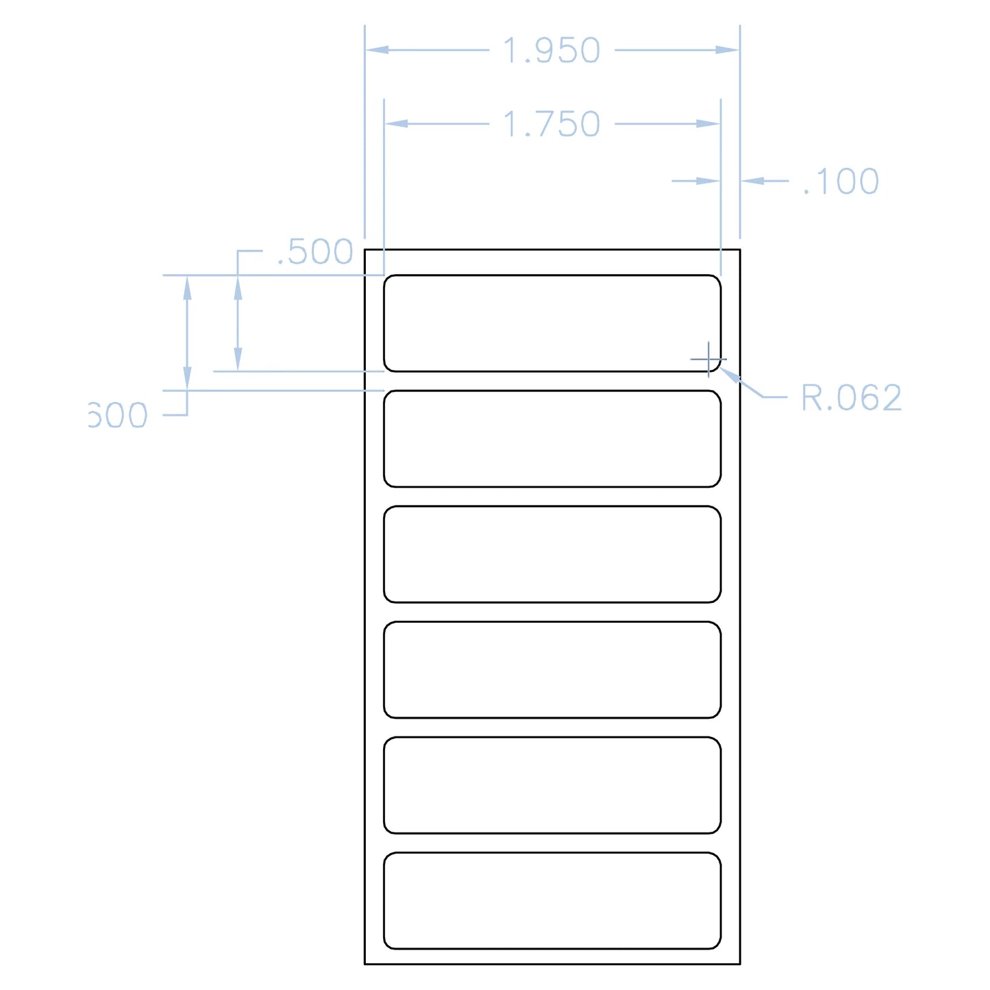 THL-124 industrial labels