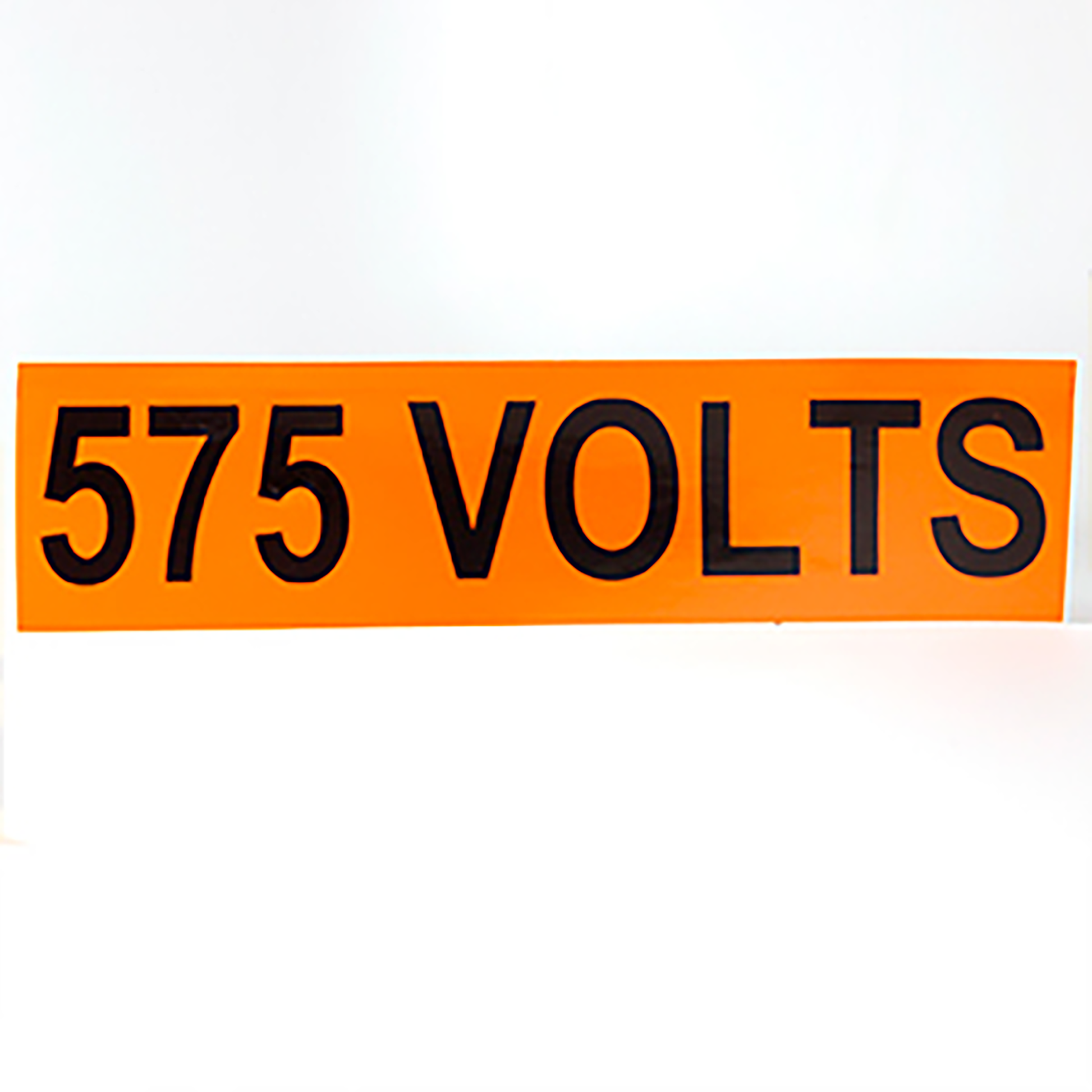 VM-A Voltage Sign Orange Vinyl