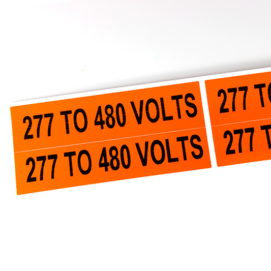 VM-B Voltage Sign Orange Vinyl